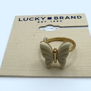 Lucky Brand Butterfly Statement Ring Size 7